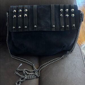 Rare Be & D Black Studded Chain Strap Bag In New Conditions